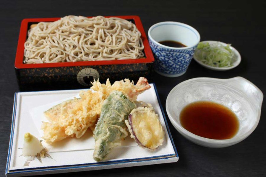 Premium soba noodles made with Hokkaido-grown buckwheat
