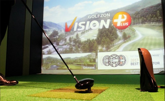 Enjoy indoor golf