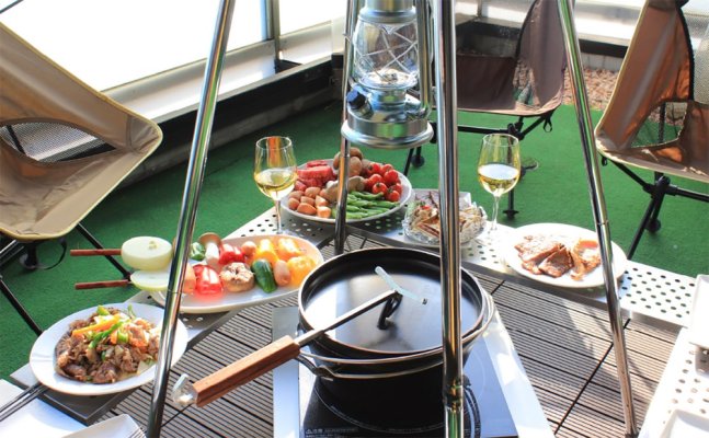 BBQ on a spacious terrace