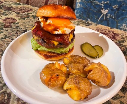 Exquisite gourmet burger