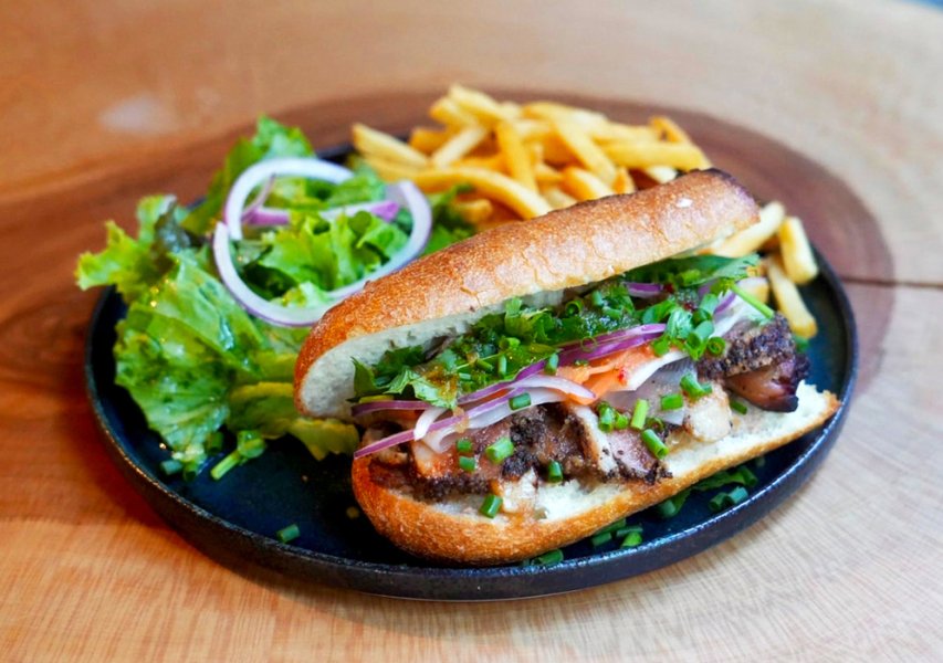 Popular menu item "Bánh mì"
