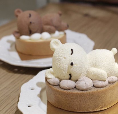 The hugely popular dessert 「Sleepy Bear」