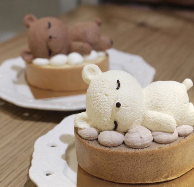 The hugely popular dessert 「Sleepy Bear」