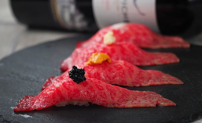Premium Sendai Beef Sushi