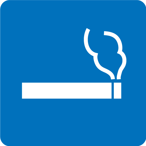 Smoking allowed outdoors