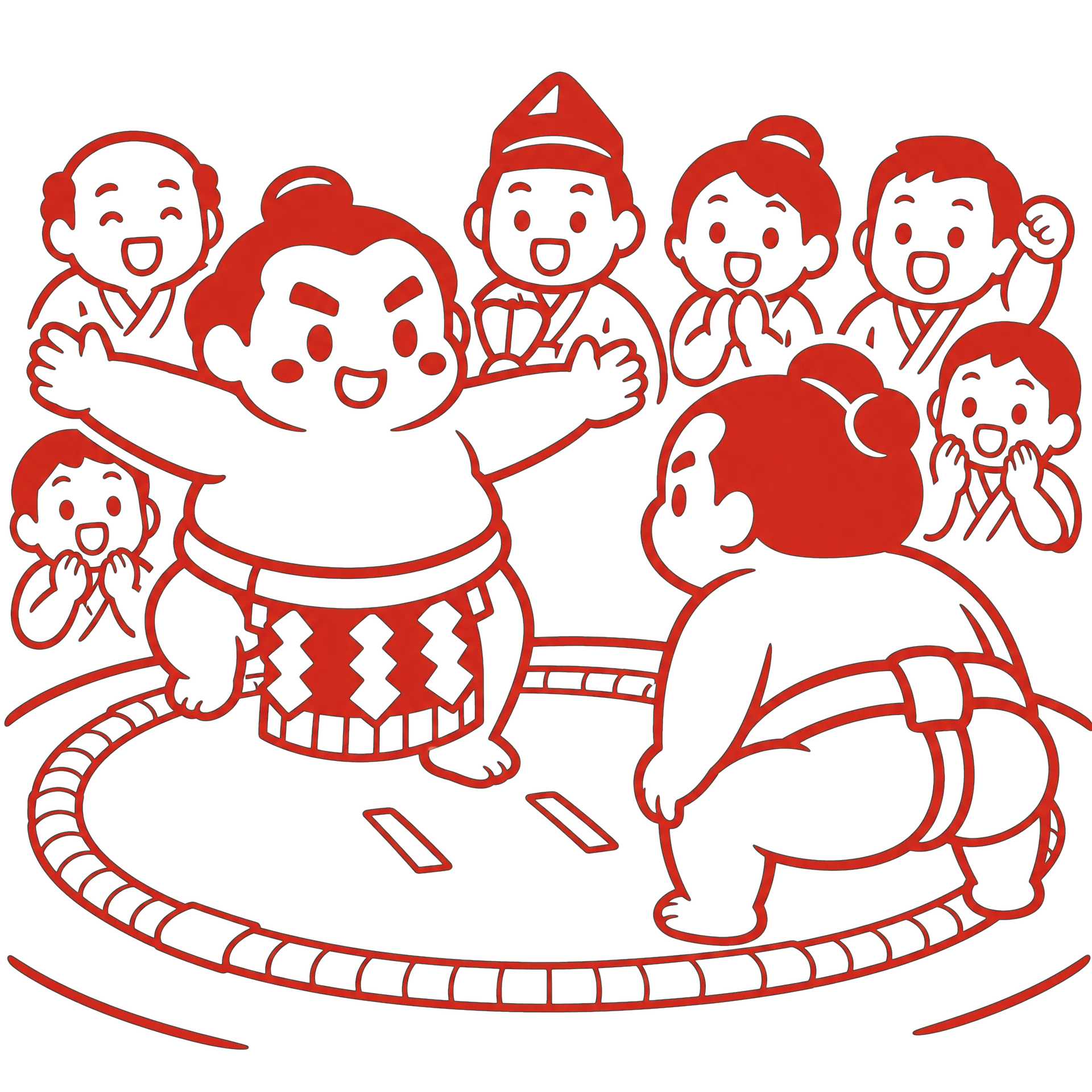 観戦イラスト